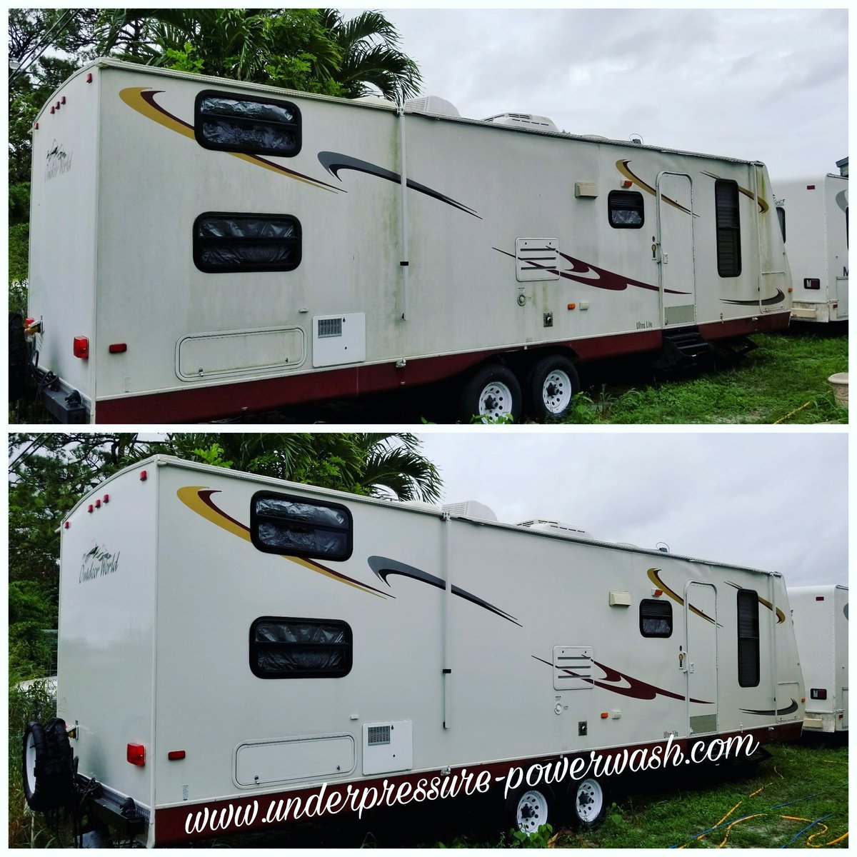 powerwashpro101's tweet photo. How would you like to save time, and save money. 
#camper 
#Mobilehome 
#WeekendDeal 
#pressurewashing
#pressurecleaning 
#fithwheel 
#trip https://t.co/1UeaTeVHxU