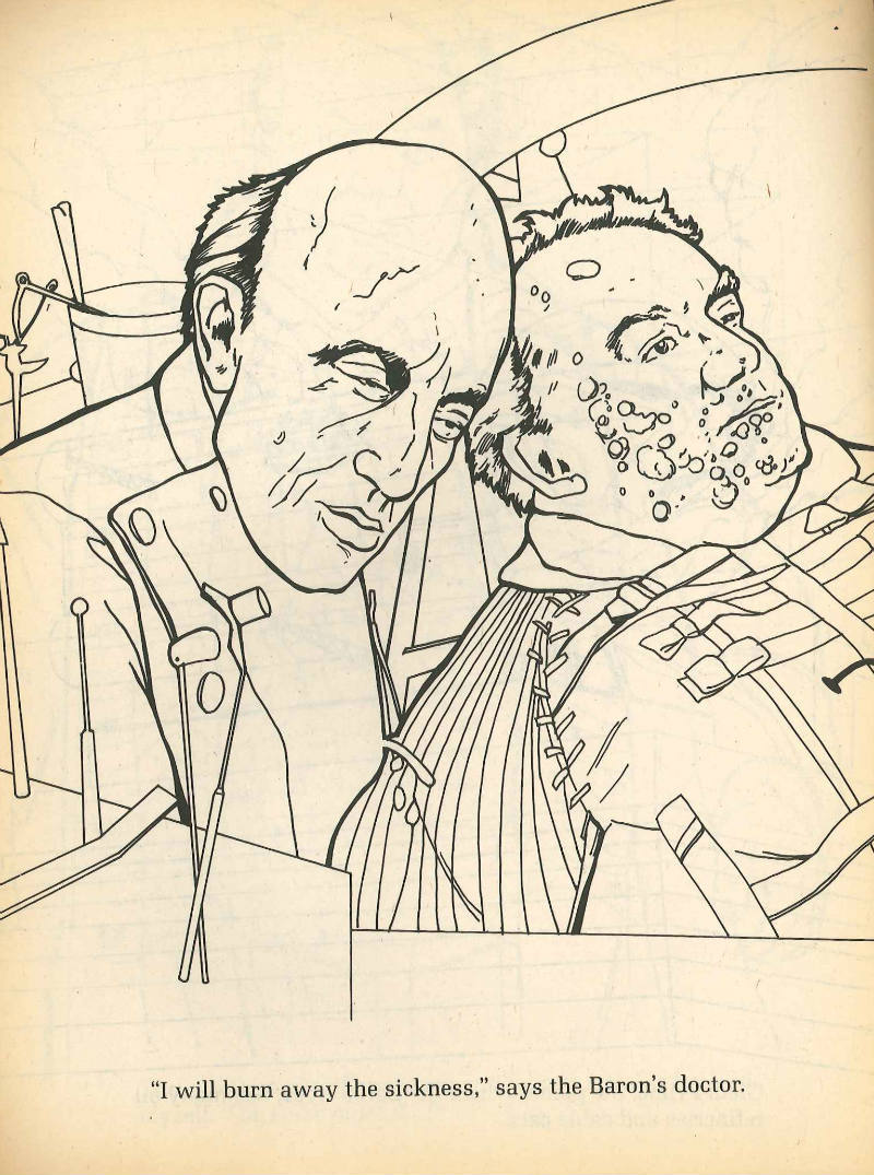 PulpLibrarian's tweet image. For @Matt_Severn : the existential bleakness that is the 1984 Dune colouring and activity book...