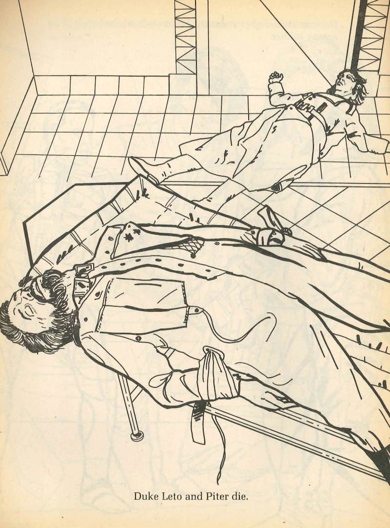 PulpLibrarian's tweet image. For @Matt_Severn : the existential bleakness that is the 1984 Dune colouring and activity book...