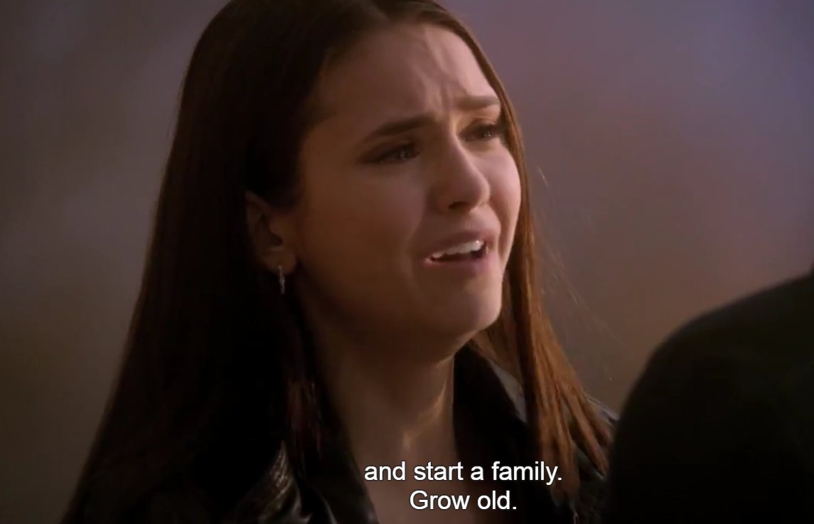 in S2 Damon said how he misses being human and Elena said she wants to stay human, in the end they got a long and happy human life together