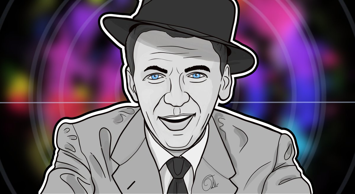 TRuklic's tweet photo. @franksinatra #illustration #digitalart #digitalpainting #NewYork #LasVegas https://t.co/WRVZLwF7pk