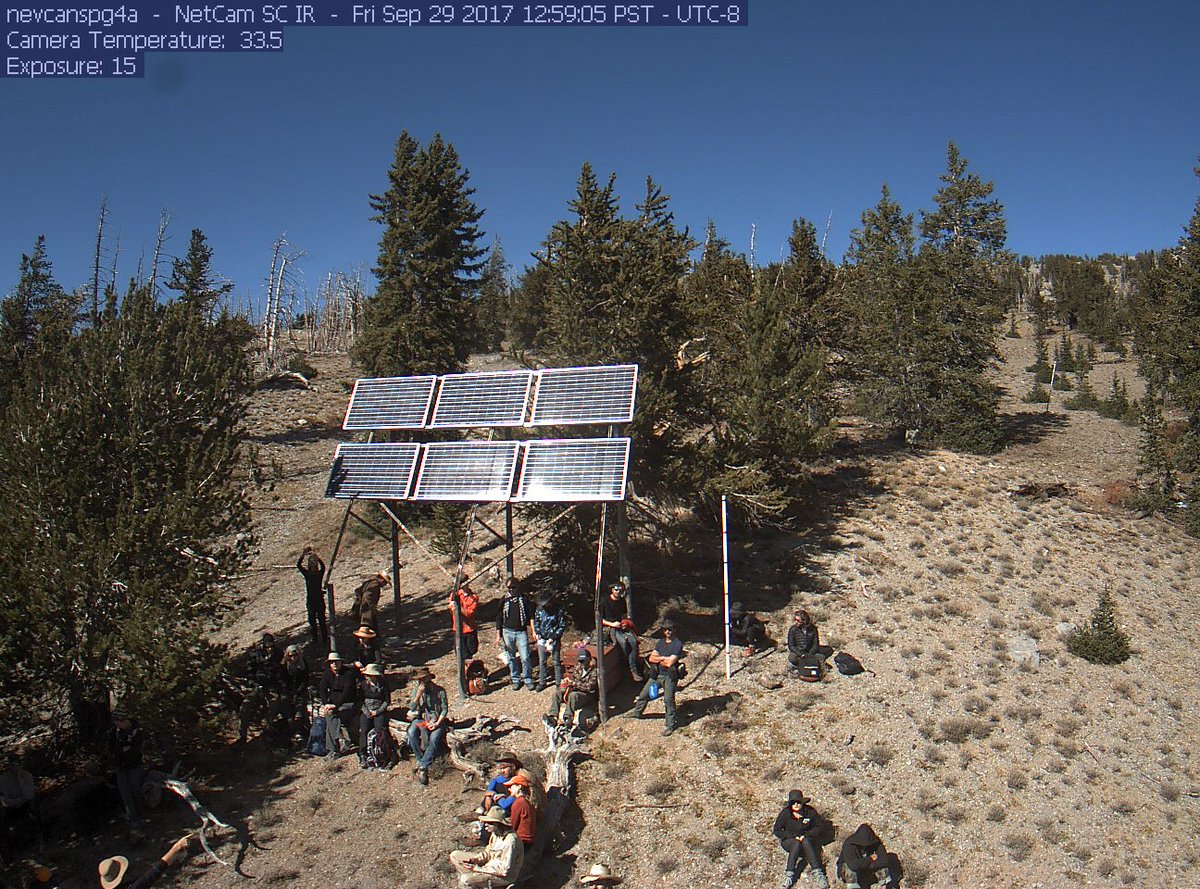 scottysci's tweet photo. Hey @LongNow! Group photo courtesy of @PhenoCam! You're all in the DB for perpetuity...#longscience #climate #water #bristlecones #Nevada https://t.co/XJW2cIAne0