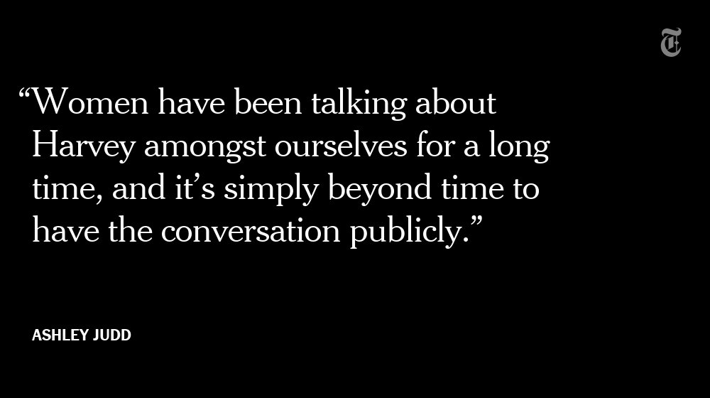 nytimes's tweet photo. Allegations about Harvey Weinstein's misconduct with women have stretched back decades, a Times investigation found https://t.co/0J2EBP7sJn https://t.co/j7BuEVjKZt