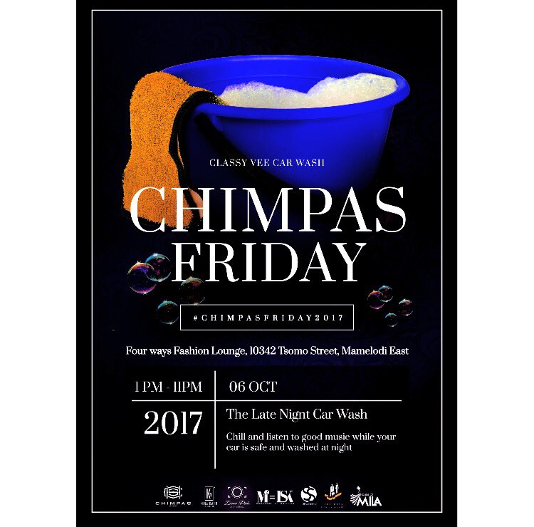 chimpasfridaySA's tweet photo. If the rain wasn't enough, guess what classy ๐Vee car wash #chimpasfriday2017 #06OCT17 https://t.co/MyVFMGJZvV