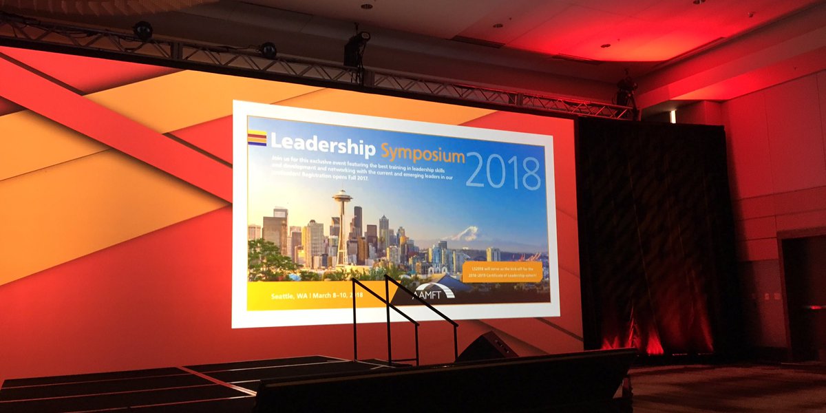 TheWAMFT's tweet image. Save the date for @TheAAMFT Leadership Symposium in Seattle, WA, March 8-10, 2018! #AAMFTLeads #AAMFT17