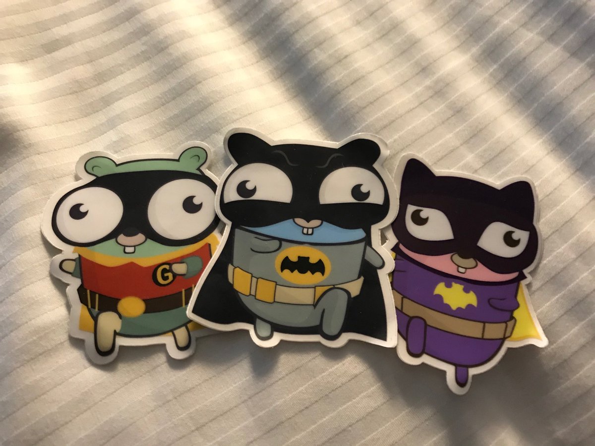 seiflotfy's tweet image. Gopher swag at #gothamgo