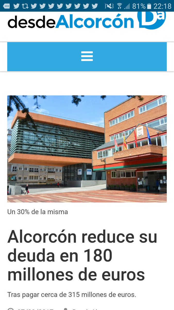 LSacedaG's tweet photo. #MasEmpleo #MasInversión #MenosDeuda #GestiónResponsable #Eficacia #Alcorcón https://t.co/cHNfvisPUG