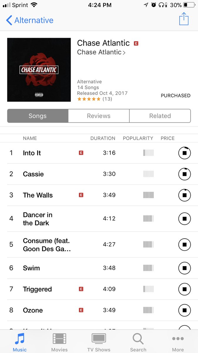 ixcult's tweet image. downloaded it on apple music AND bought it. #SupportYourBoys @ChaseAtlantic