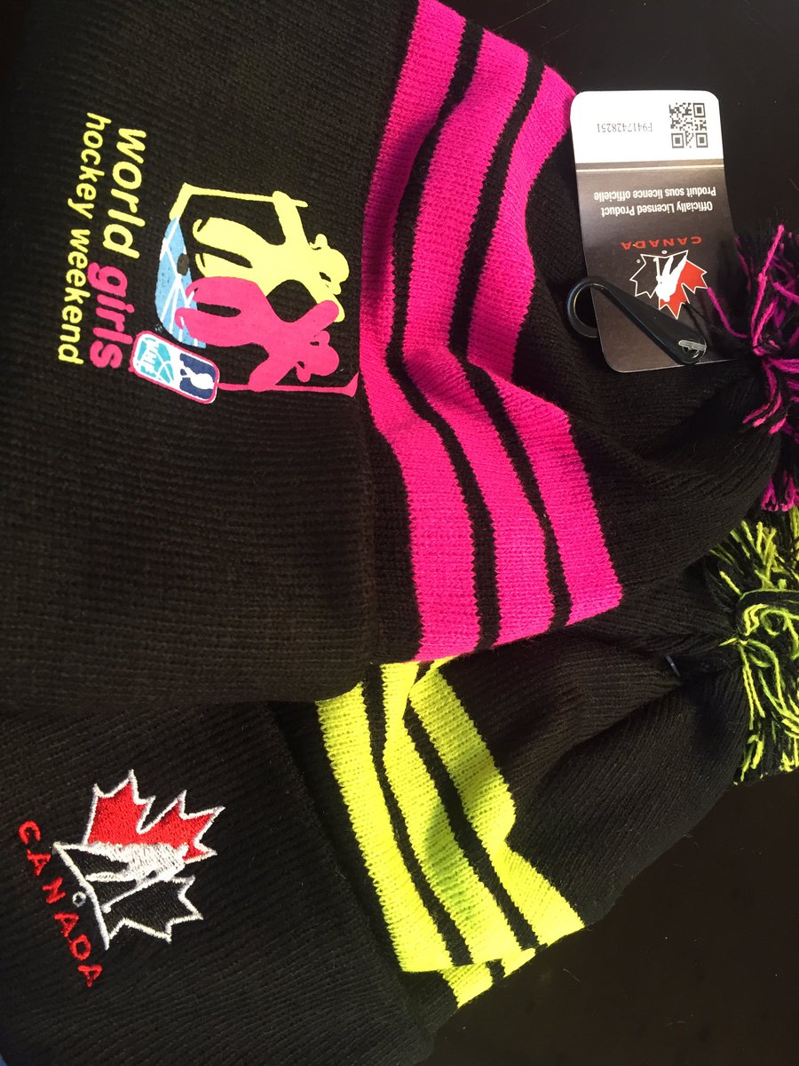 mcsaccy's tweet image. Thanks @HockeyCanada for the toques - this will make our Mama Daughter hockey game even better!! #WGHW with donations to @TreeOfHope_