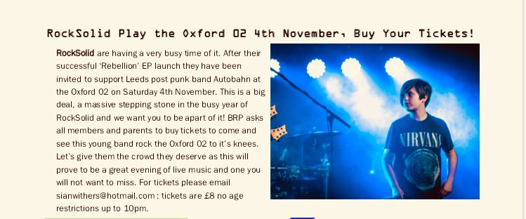 WeAreRockSolid's tweet photo. We are playing @O2AcademyOxford with @AutobahnMusik on 4th Nov. DM us for tickets 👉🏻 https://t.co/mkMKMhoeNR
