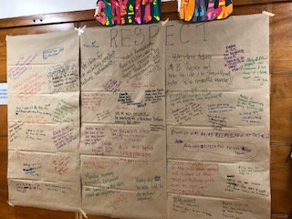We know how to show respect at EC - our graffiti wall says it all!