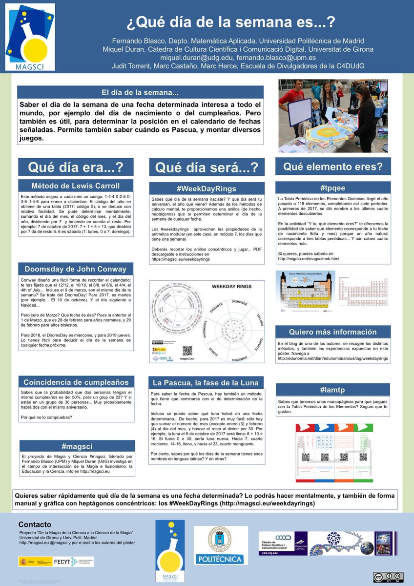 magsci's tweet photo. Pòster que acompanyarà el nostre taller #WeekDayRings a Ermua #Cienciaenaccion i @judit__torrent @MarcCT95 @Zekku0 https://t.co/YMCruesBVU