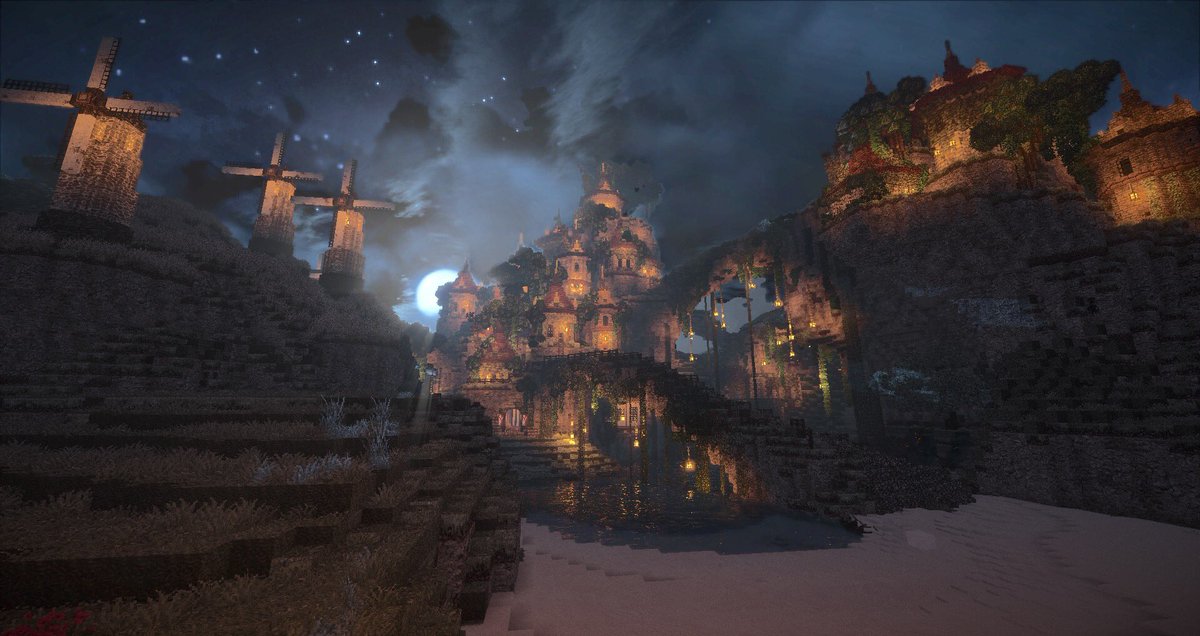 臼井ともみ Conquest Reforgedでコツコツ建築してきました このテクスチャー優秀すぎる お気に入りのギルドの 内装とか載せます いつかこの集会所をオリジナルスキンの旅人で賑やかにしたい Minecraft