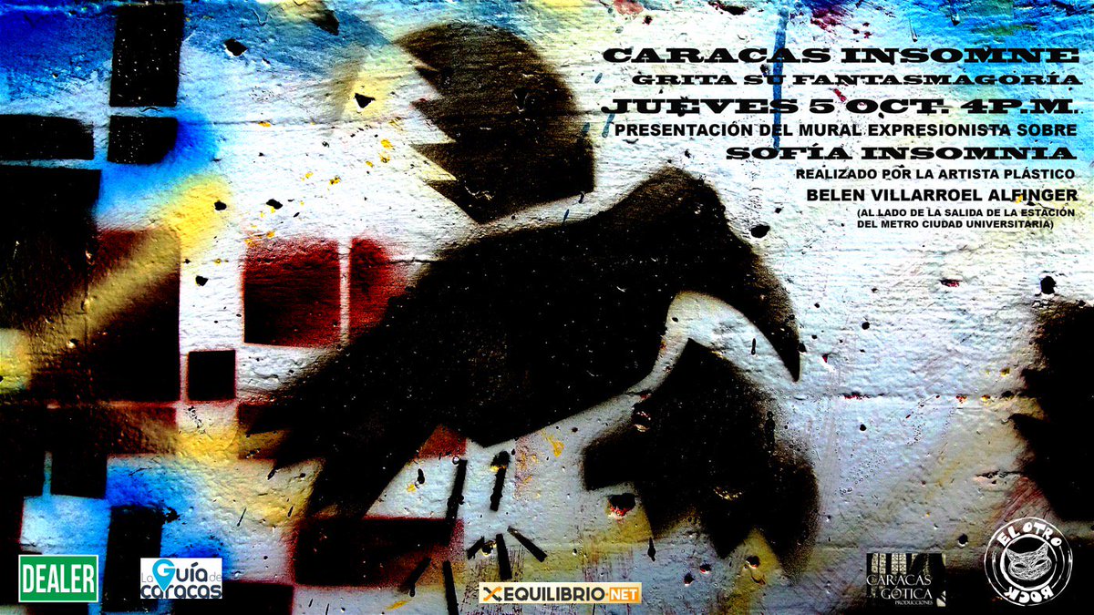 Desde este viernes #5Oct Caracas Insomne presenta su mural inspirado en el arte de Sofia Insomnia