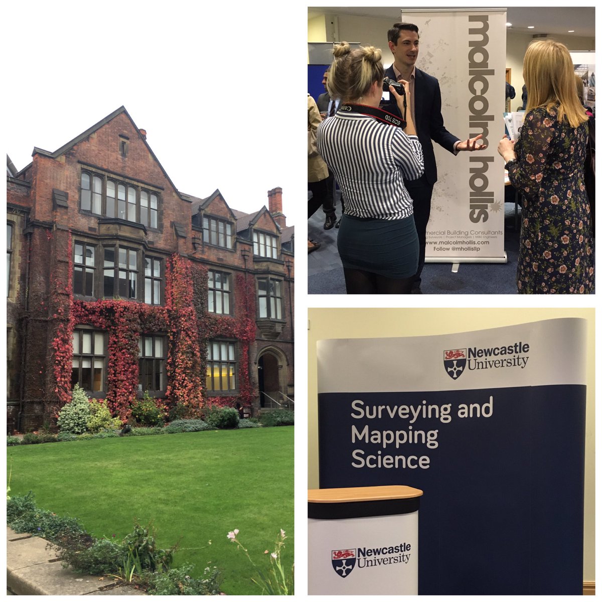 PhilH_MH's tweet photo. 3rd yr @UniofNewcastle on behalf of @RICSNorth  @RICSnews promoting surveying. Colleagues @tpughwgc @TimBeachMH on @mhollisllp stand https://t.co/WQi92t6MCc