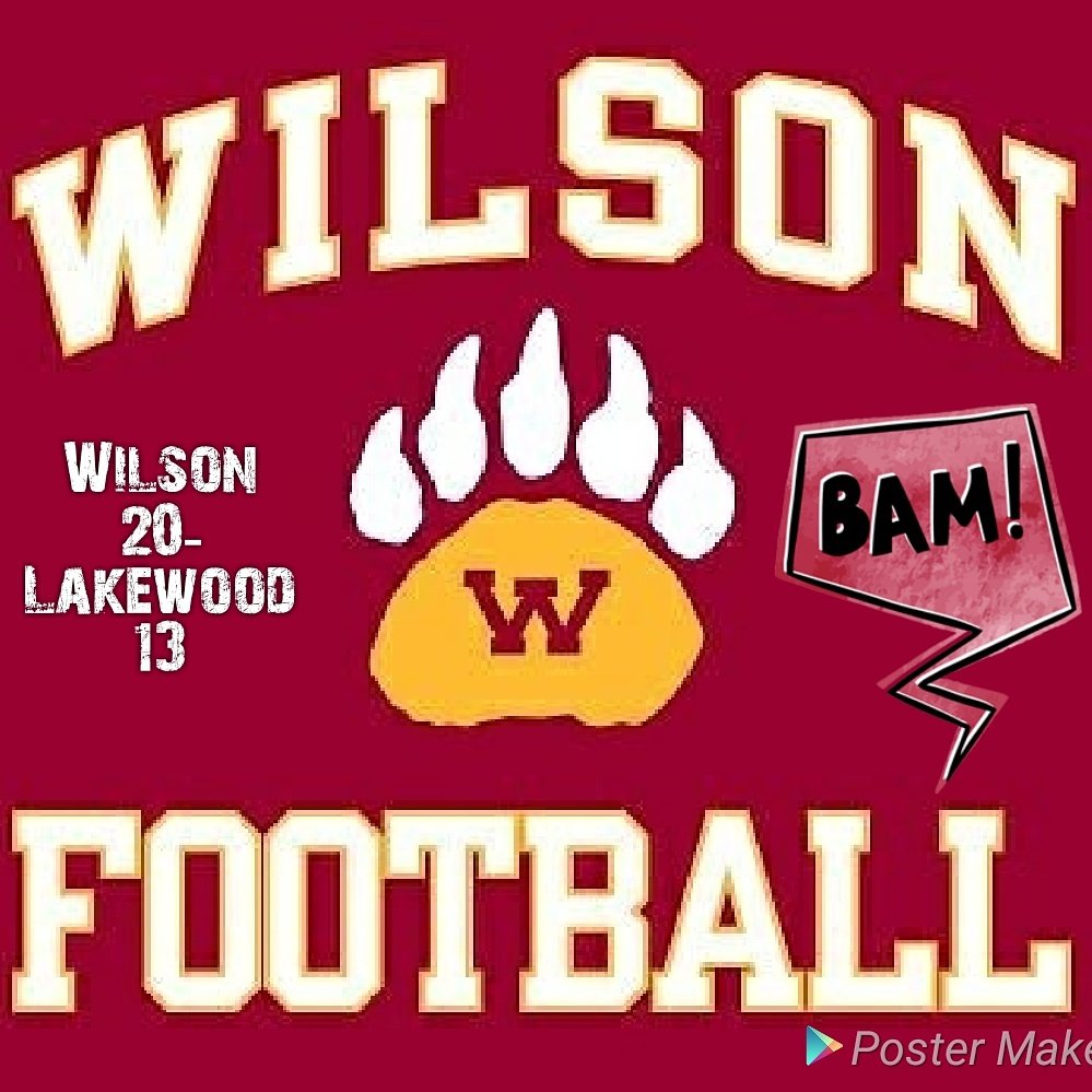 Wilson JV cleans up the night cap beating Lakewood 20-13.Hard fought game on both sides but Bruins come out on top, improves to 5-3 overall