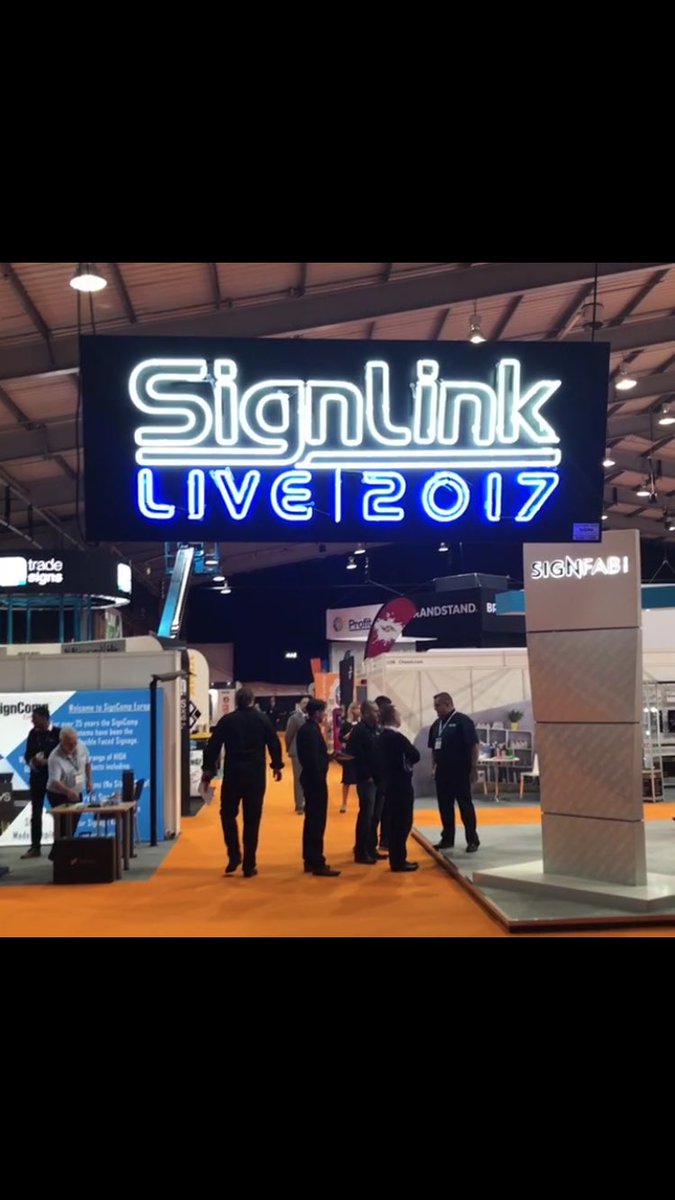 TheSignShowUK's tweet photo. Hello #sign world! It's the final day of #SignLinkLive today - we hope to see lots of you in the hall! Doors open at 10am #signmaking https://t.co/Dw27jlX2BP