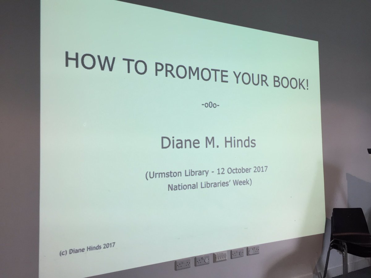 TraffLibraries's tweet photo. A great #librariesweek event at Urmston Library yesterday learning 'How to Promote Your Book' with PR Specialist, @diane_hinds. #DMHMsgPR https://t.co/rjkSlqPpQs