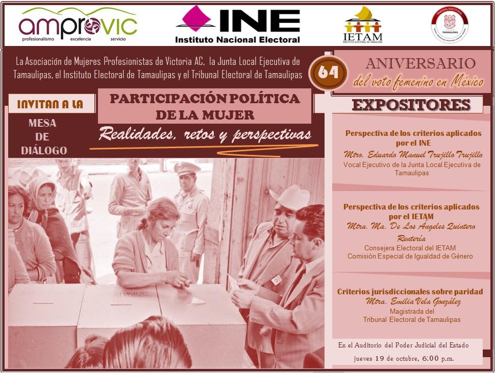 TodosSomosIETAM's tweet photo. #IETAM, #AMPROVIC #INETamaulipas y #TRIELTAM #Invitan 👇👇👇
#64Años #VotoFemenino https://t.co/JP8Lw81kxA