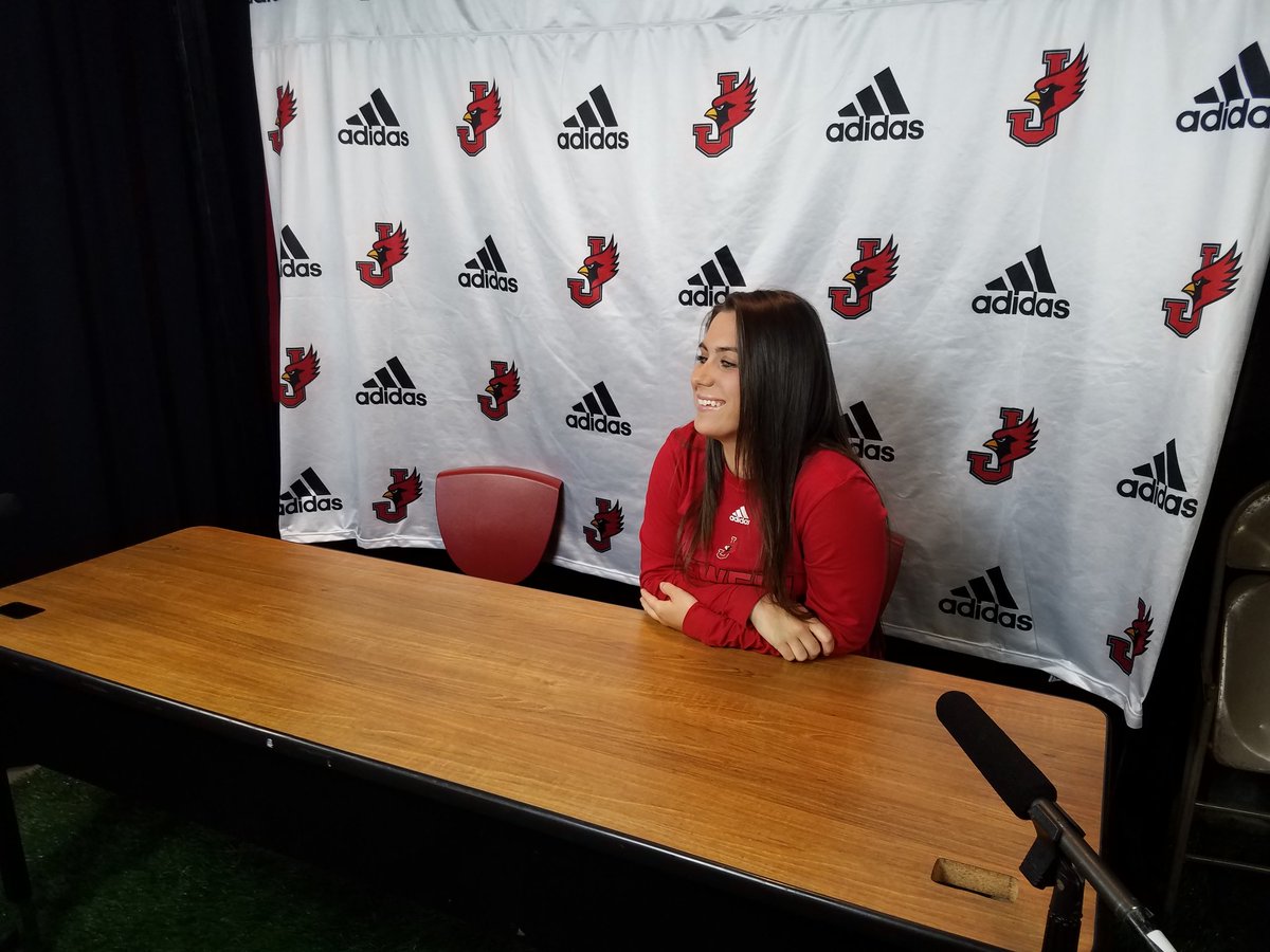 JewellSoccer's tweet photo. @JewellSoccer Aspen Hawkins interviewed by @JewellOnTheAir Rick Cole prior to weekend home games. Women kick at 5pm Friday/ Noon on Sunday! https://t.co/gHqhMNpozS