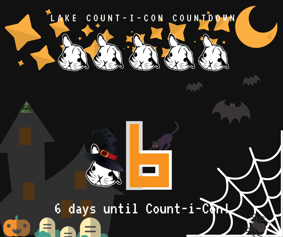 LakeCountICon's tweet photo. Happy Friday! 6 more days until #COUNTICON2017!
#counticonspiracy #comics #games #cosplay #anime #mtg #FridayThe13th https://t.co/Wxfsvoxo8F
