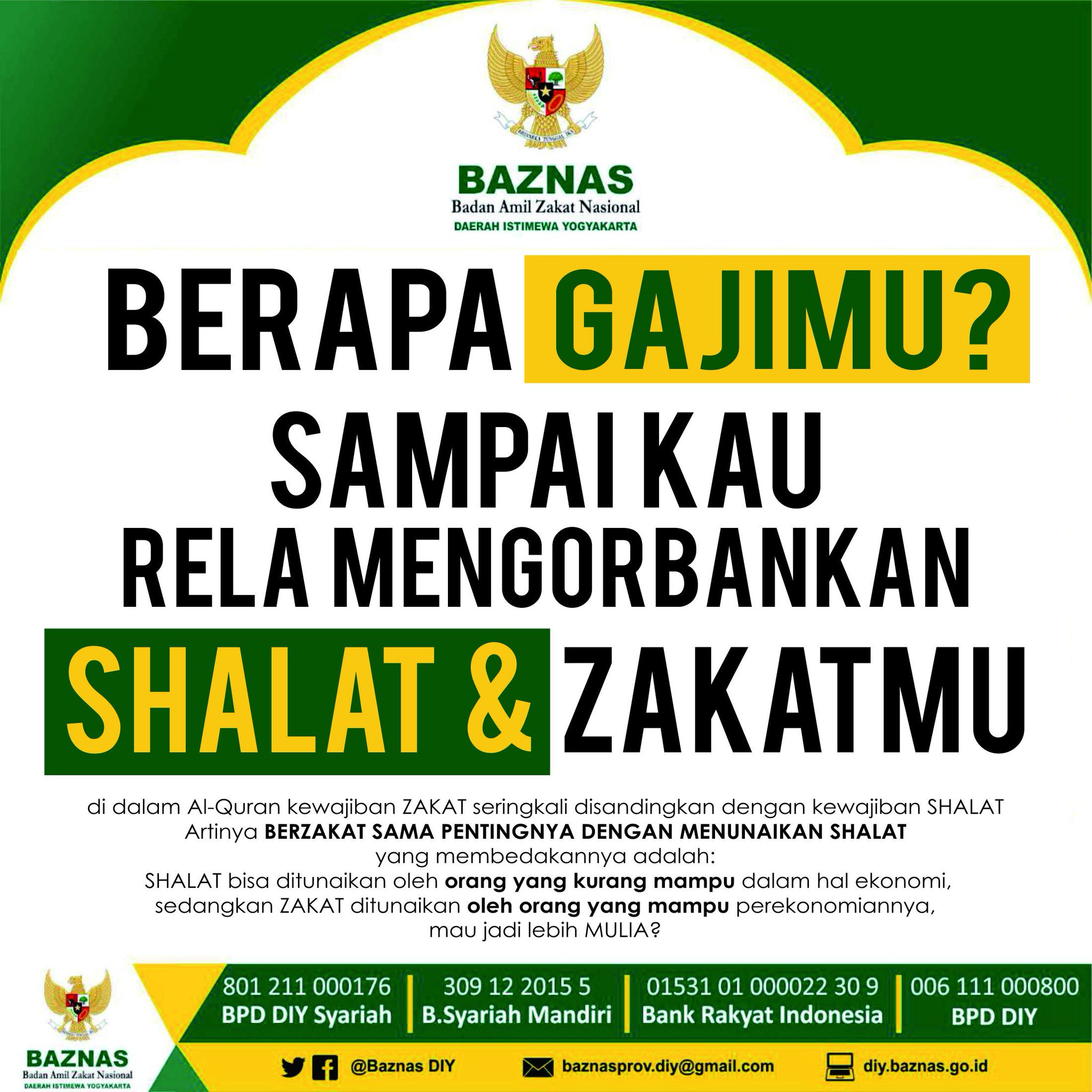 Baznas Diy Twitter Didalam Al Quran Kewajiban Zakat Seringkali