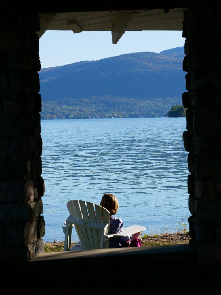 Mrs. Cowell practicing the reflection that she preaches. #blakeatnc