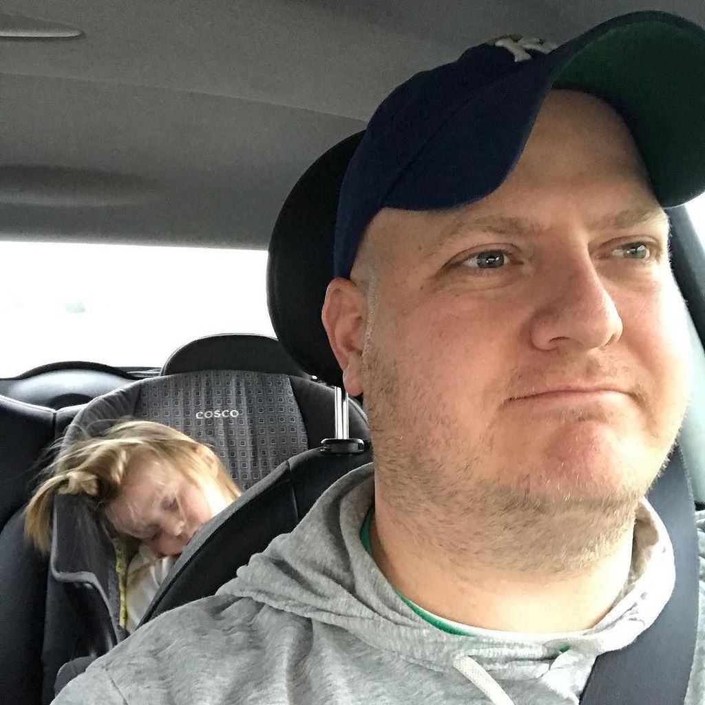 tylerash's tweet photo. The youngest of the #Ash6 is not yet a true #RoadTripper. #WorkInProgress #WeWillKeepHer https://t.co/YvGBgyJYrt https://t.co/BhyfLO9LWv