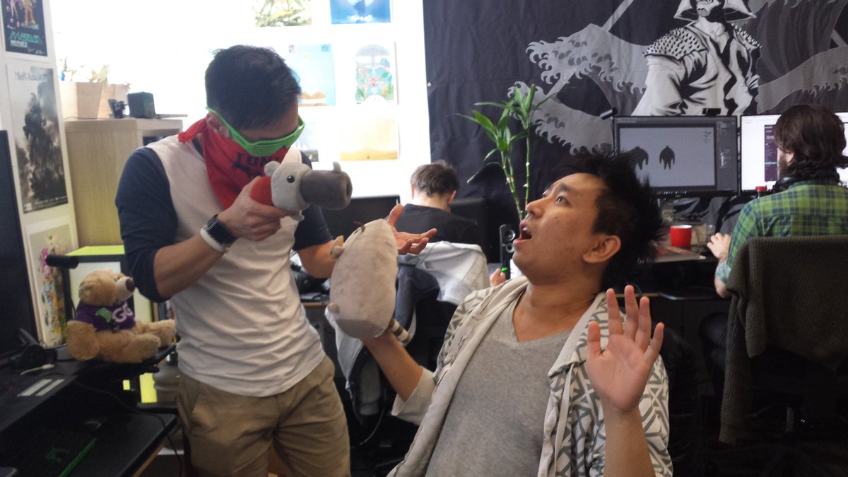 NexTVGame's tweet photo. We walked into a highway robbery  at @SamuraiPunkCo 🔫

Get a taste of more shooting action by following them to #PAXAus this #FollowFriday https://t.co/C637F2LGtq