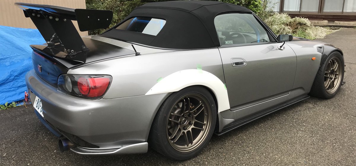 長谷川 Sur Twitter オーバーフェンダー合わせてみた 9j 35 255が 笑 4枚目はお借りしました 俺が想像してた事をやってて 違和感ないから良かった 後予定変更 リアオーバーフェンダーは同色にして 買ってあるカーボンクロスはasm風にリア