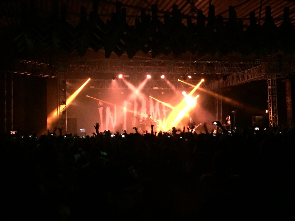 JArvizu5's tweet photo. Cierra @InFlames_SWE una gran presentación con ‘The End’ en el @PabellonCuervo #InflamesMX cobertura @QuarterPress 🔥🔥🔥 https://t.co/ea1otPk2F6