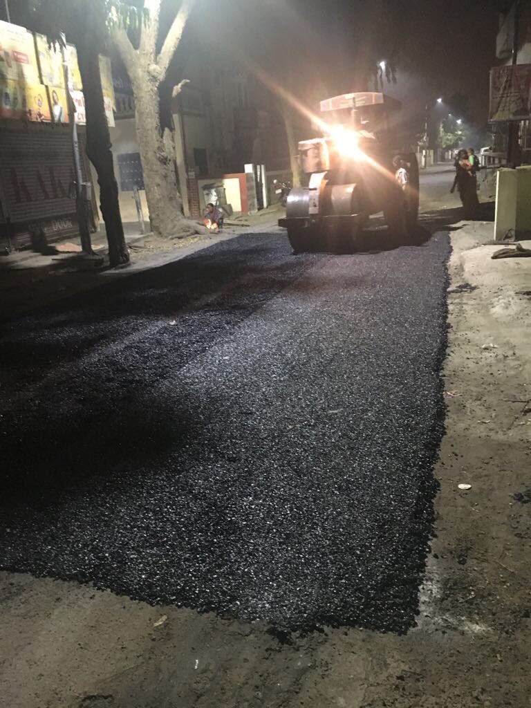 Mukeshias's tweet photo. AMC - Road patch works in different area of Ranip ward in west zone. https://t.co/JProPBzKSf