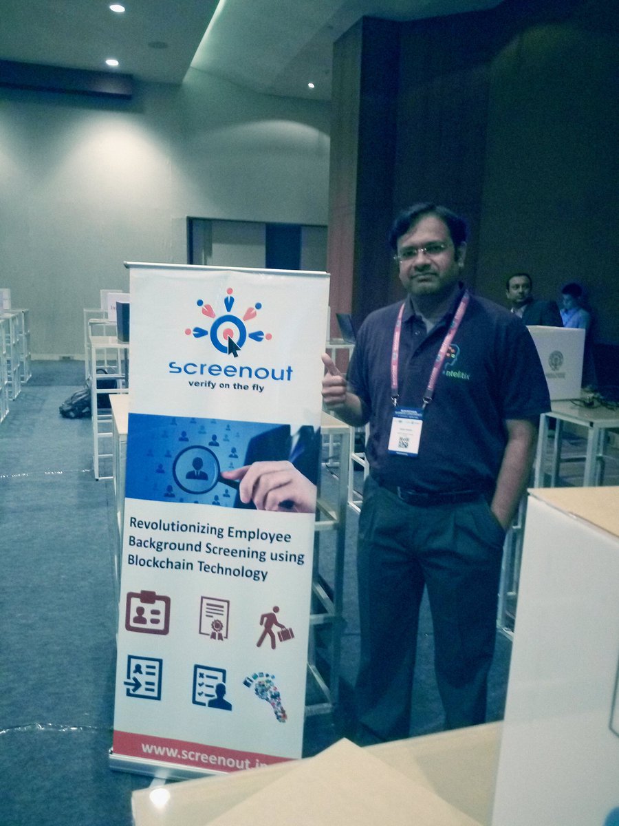 salivatisatish's tweet photo. Spent a couple of eventful days at #blockchainvizag 
Great to see the AP govt taking the first leap to adopt #Blockchain in
#Governance https://t.co/ktD7slLBex