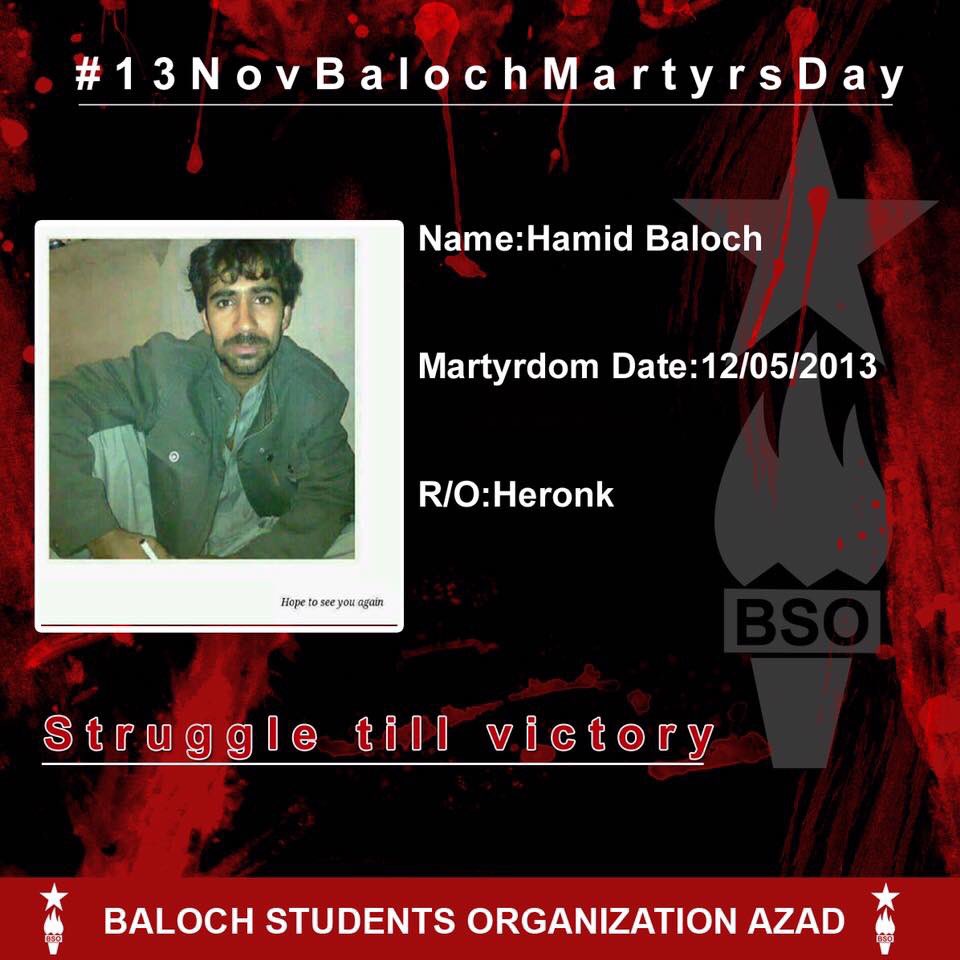 BSO__AZAD's tweet photo. #13NovBalochMartyrsDay
#Heronk #Balochistan https://t.co/j42WqDjSLE