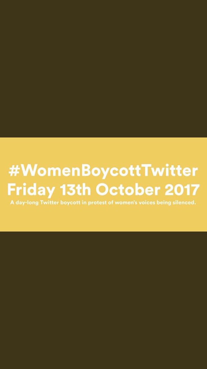 Alright, night night. I stand with all my sisters. See you Saturday. ✊🏽 #WomenBoycottTwitter