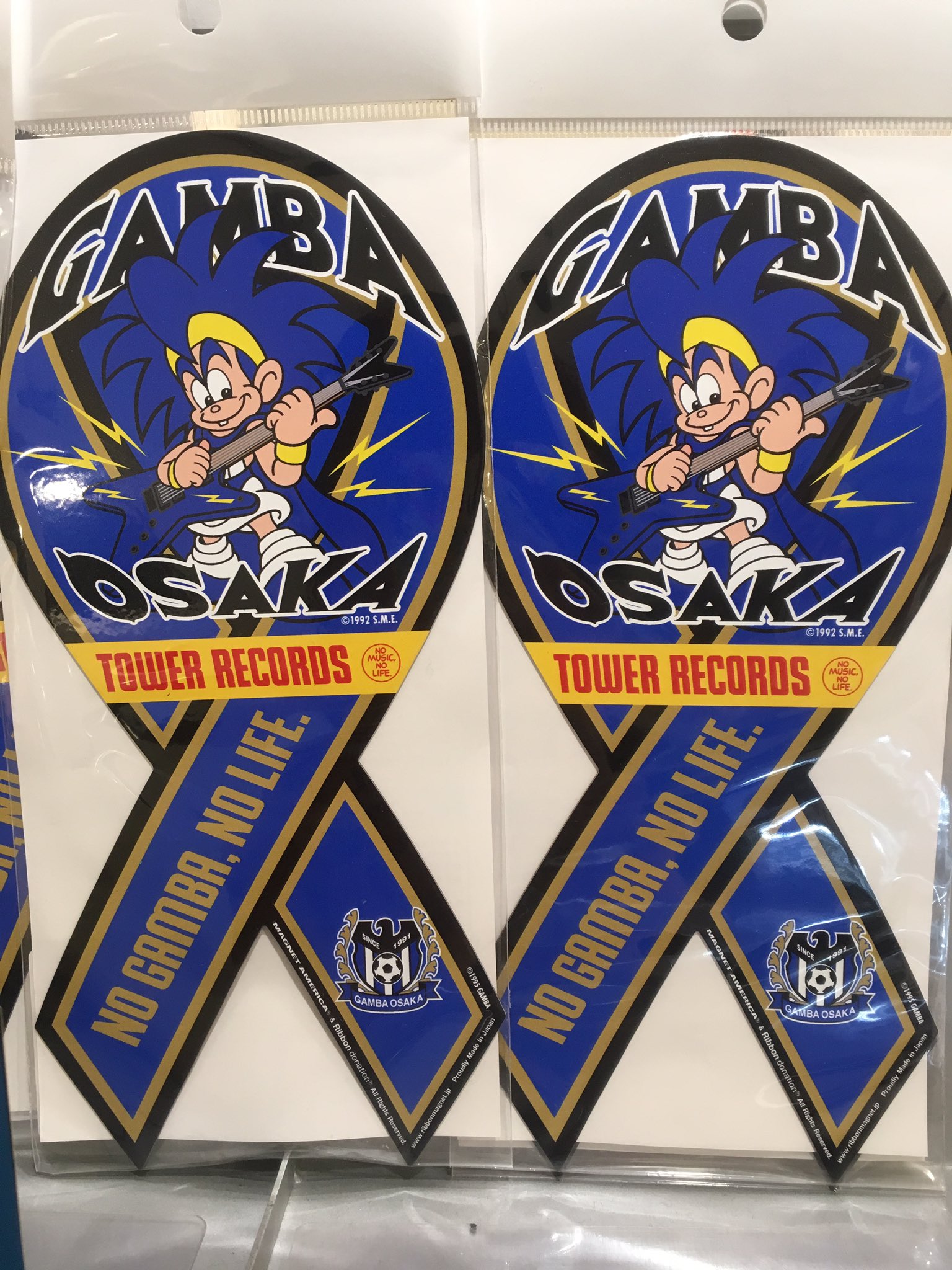 ガンバ大阪 リボンマグネット 超レア タワーレコードコラボ