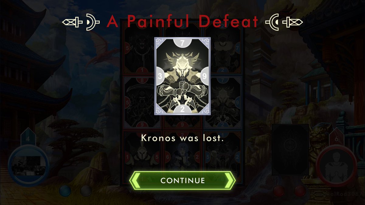 nicolasdeferran's tweet photo. Kronos noooooooo!! 😭@playeminence 
#tcg #ios #cardgame #ccg https://t.co/JpfM1KLXpM