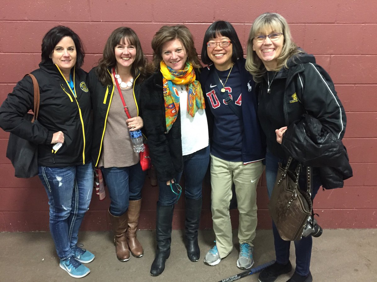 staceylehner's tweet photo. @bauerfireonice #ROCFireOnIce The Moms are ready! https://t.co/evu64KwuCh