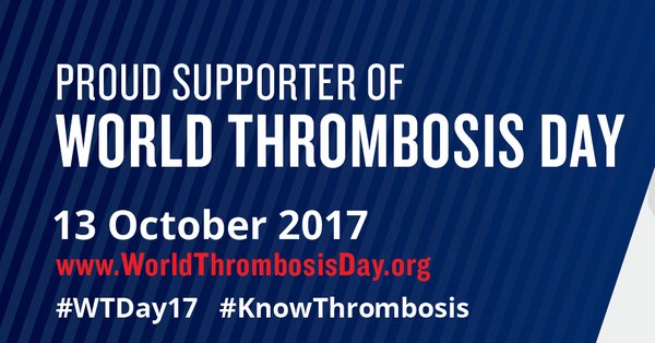 It's #WorldThrombosisDay! #KnowThrombosis by informing others about risks, signs &amp; symptoms of #bloodclots. #WTDay17 thndr.me/zUerJg