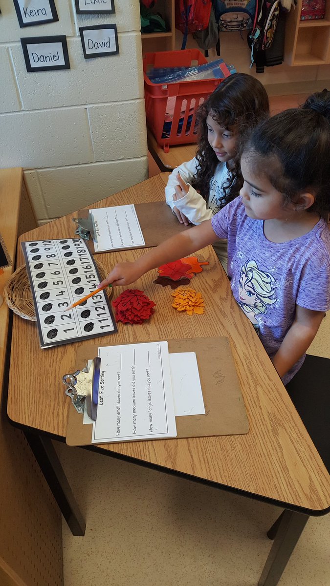 ABunkiewicz's tweet image. Sorting &amp;amp; counting in one of our centre&apos;s today! #mathbehavior #teamwork #Sorting #numeracy