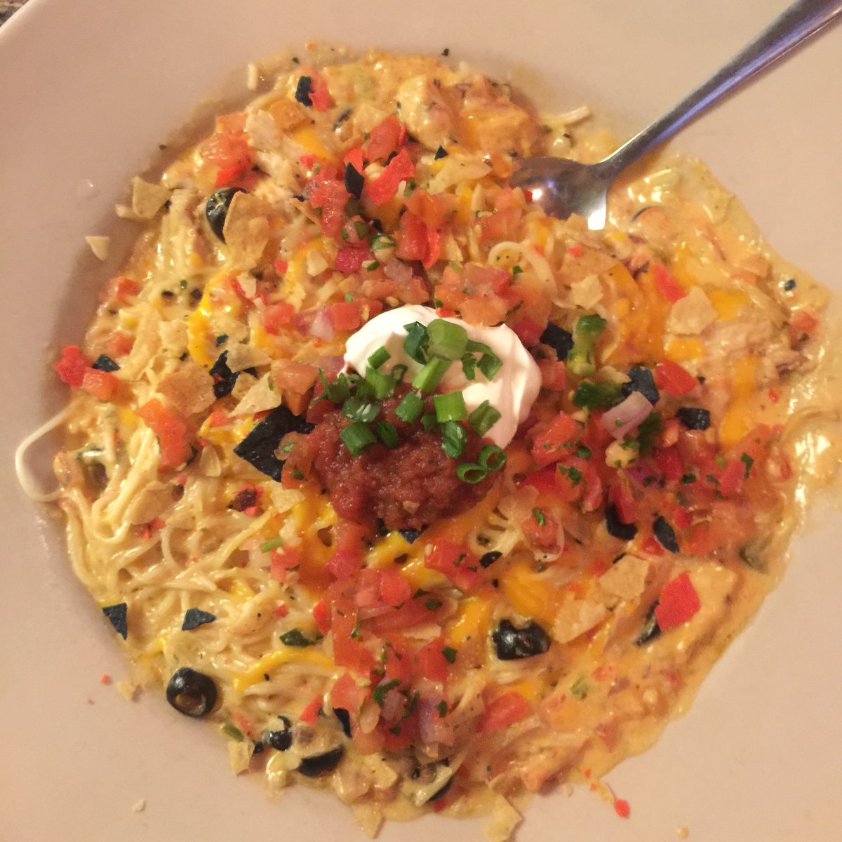 HopeBrookins's tweet image. Chicken spaghetti. Shhh! Don’t tell my trainer.