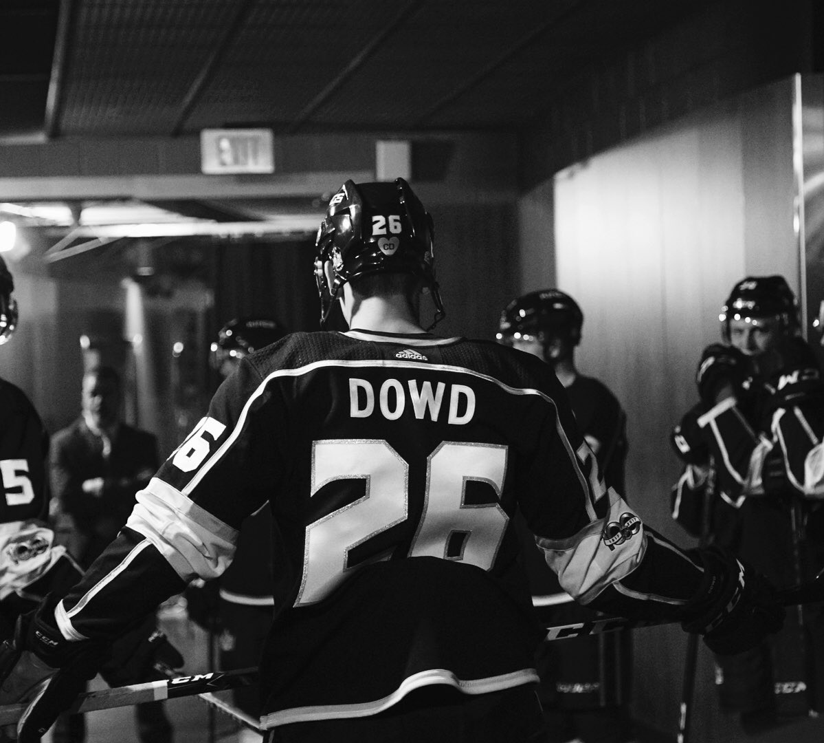 LAKings's tweet photo. Tonight’s for you, Chrissy. 💜 https://t.co/dCwilNrxna