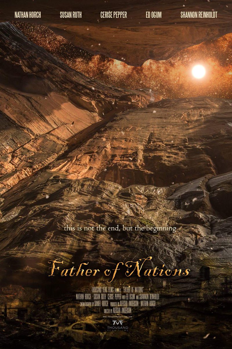 TYFilmsInc's tweet image. 🎥 We are so excited to be starting production of our feature film FATHER OF NATIONS this November
#thousandyearfilms  #fatherofnations #csif