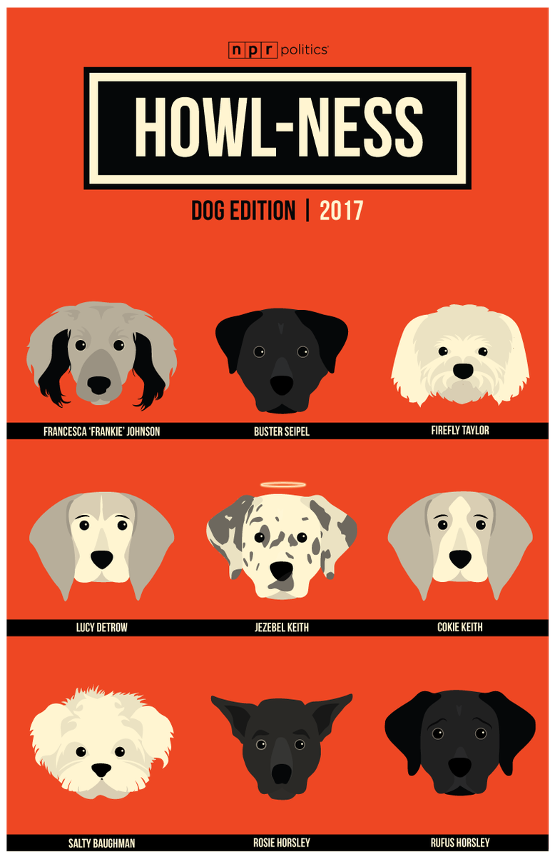 reneeklahr's tweet photo. #Vocalness is dead. Long live #howlness! Meet the dogs of @nprpolitics.
(this one's for you, @tamarakeithNPR) https://t.co/rrYEo7CrGB
