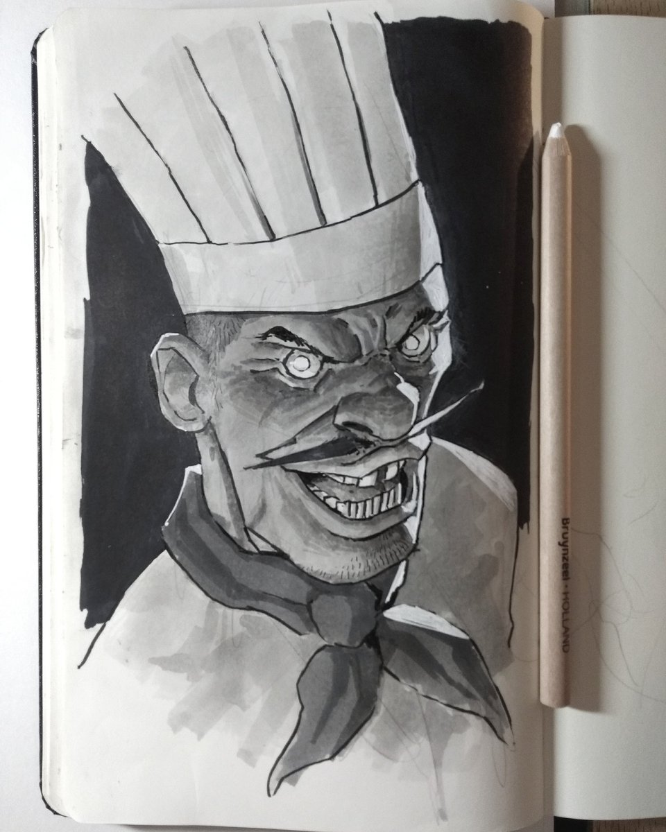 Day 5 "The Chef" #inktober #inktober2017 