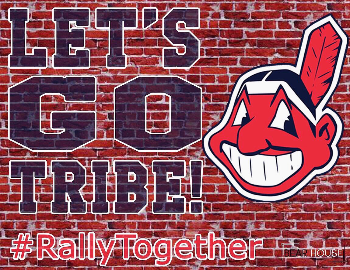 abearhouse's tweet photo. We are so pumped for this game! #gotribe #RallyTogether #clevelandindians #cle #RollTribe #inthecle https://t.co/NWXFmR4k60