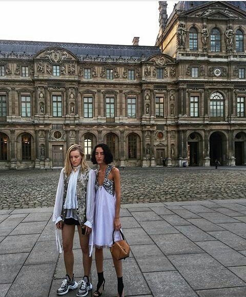 UPDATE: From instagram, @ErikaLinder and <a href="/heatherkemesky/">heather kemesky</a> for <a href="/LouisVuitton/">Louis Vuitton</a> S/S 2018 💚