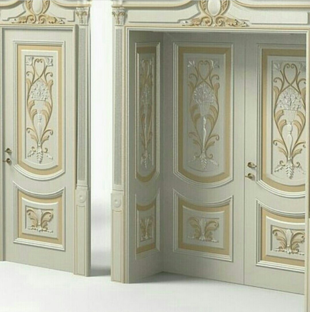 Двухстворчатые двери входные в стиле Барокко