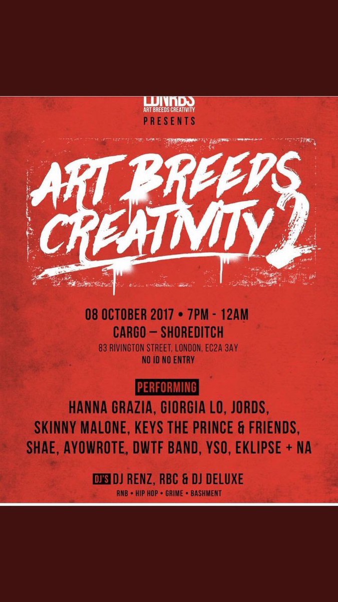 JaamsEnt's tweet photo. Catch @KeysThePrince at #ARTBREEDSCREATIVITY2 this Sunday! Gonna be a night of good music and good vibes ๐ถโค๏ธ https://t.co/NIjFg97o1V