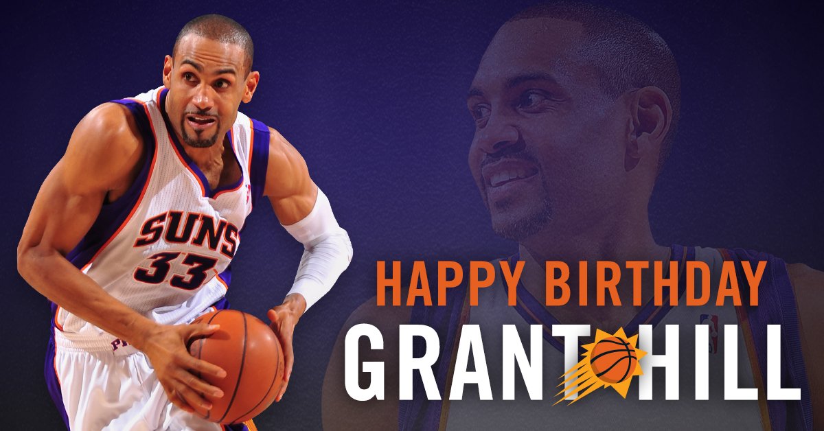 We are also wishing Grant Hill a happy birthday today! and tell us your favorite Grant moment with the Suns! 